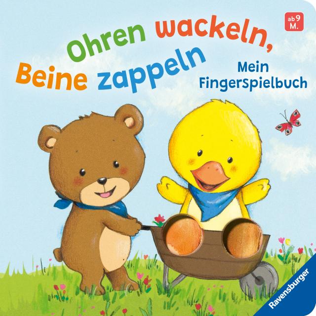 Ohren wackeln, Beine zappeln: Mein Fingerspielbuch. Babybuch ab 9 Monaten