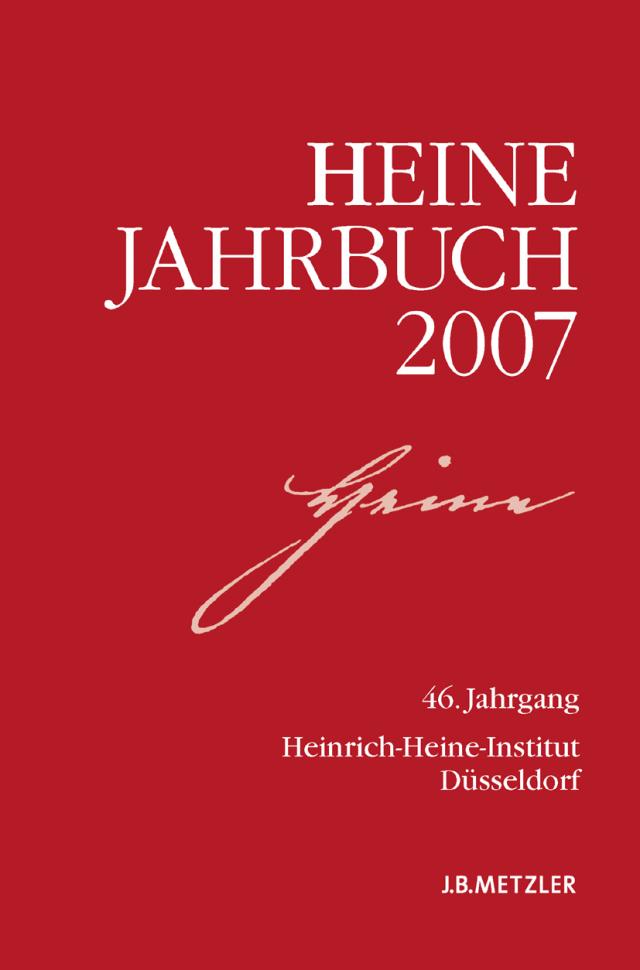 Heine-Jahrbuch 2007
