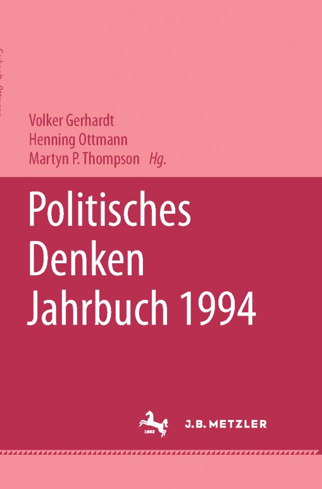 Politisches Denken. Jahrbuch 1994