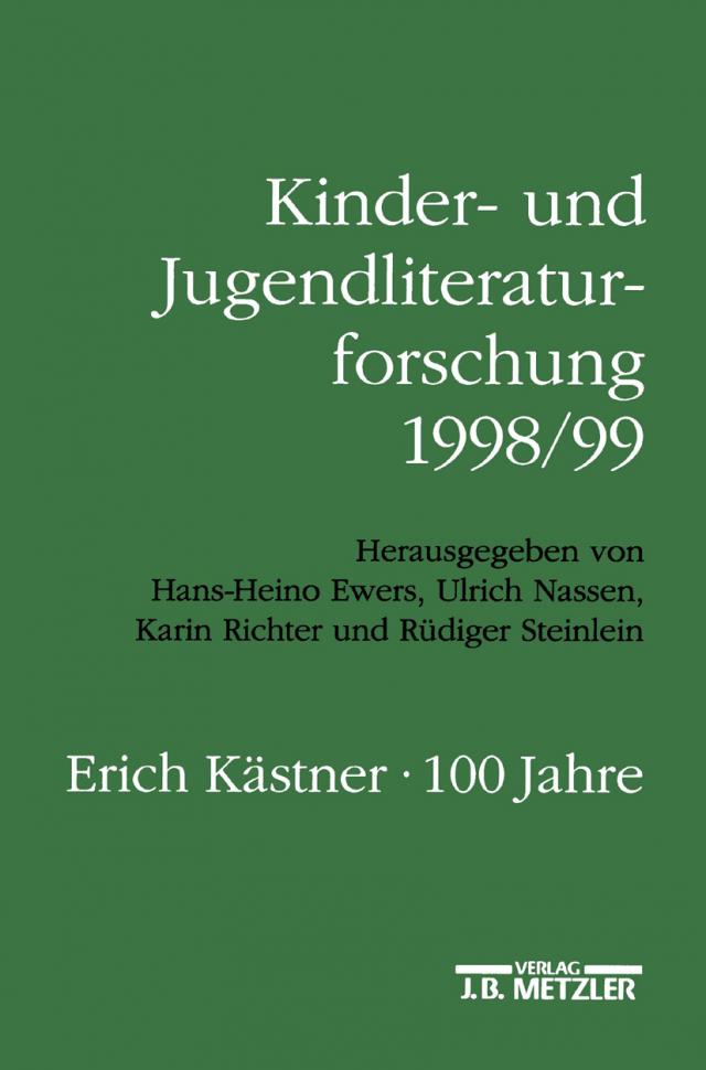 Kinder- und Jugendliteraturforschung 1998/99