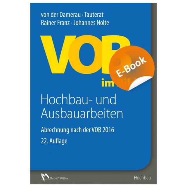 VOB im Bild - Hochbau- und Ausbauarbeiten  - E-Book (PDF)