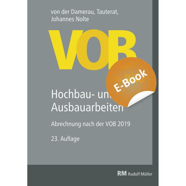 VOB im Bild - Hochbau- und Ausbauarbeiten - E-Book (PDF)