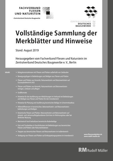 Merkblätter Fliesen Komplettpaket - PDF