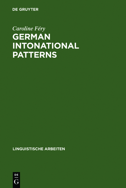 German intonational Patterns