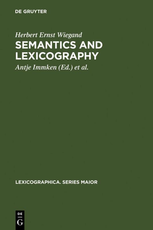 Semantics and Lexicography