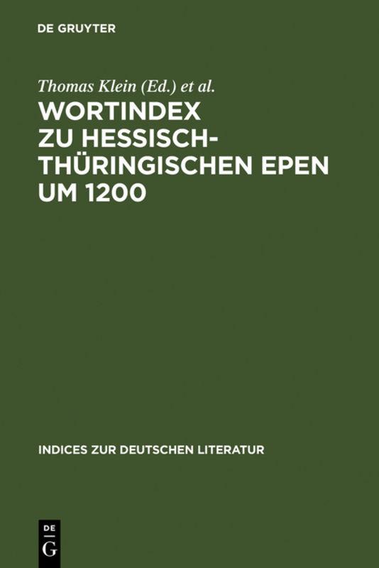 Wortindex zu hessisch-thüringischen Epen um 1200