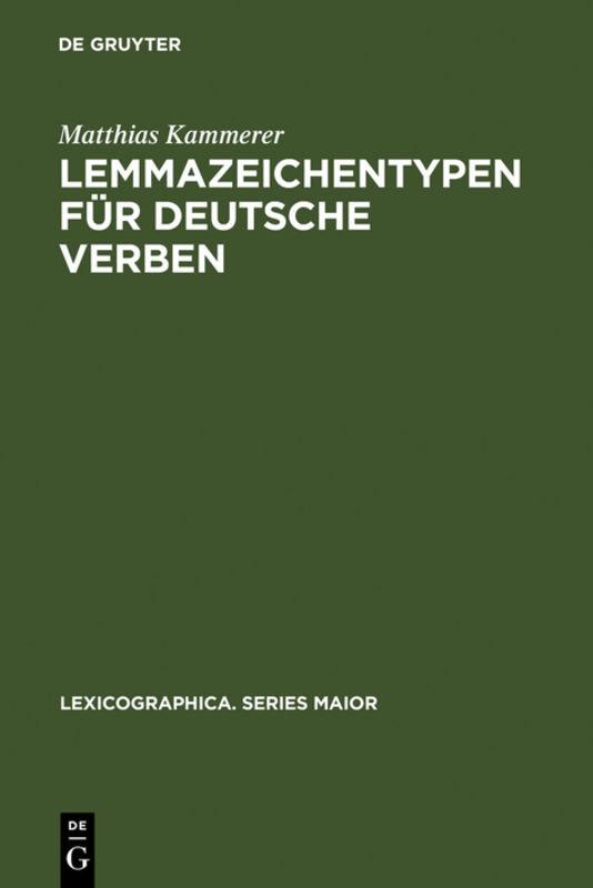 Lemmazeichentypen für deutsche Verben
