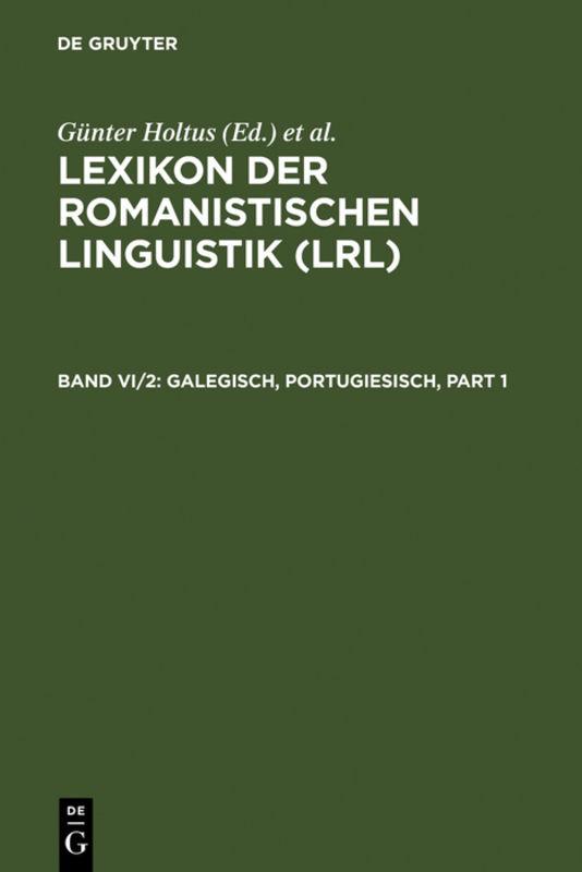 Lexikon der Romanistischen Linguistik (LRL) / Galegisch, Portugiesisch