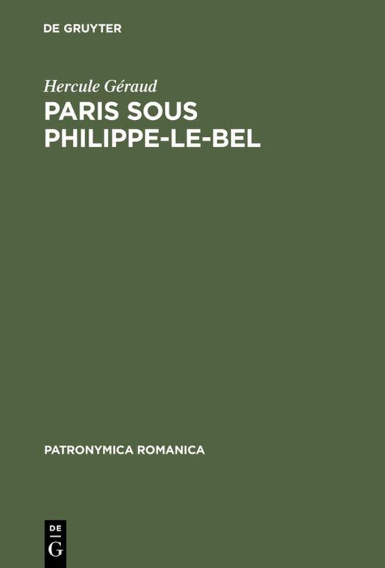 Paris sous Philippe-le-Bel
