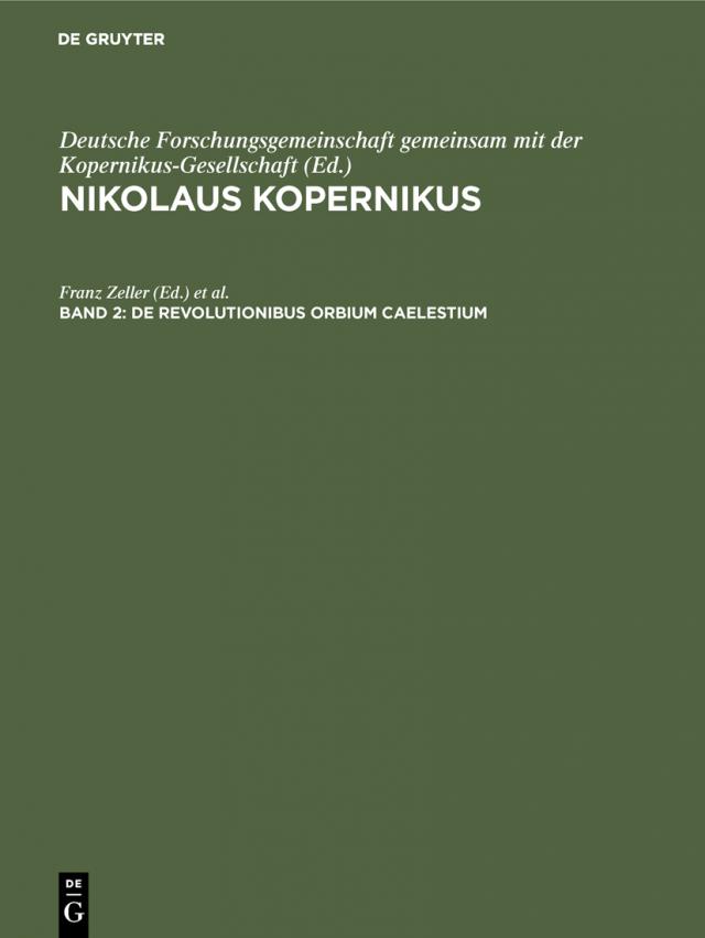 Nikolaus Kopernikus / De revolutionibus orbium caelestium