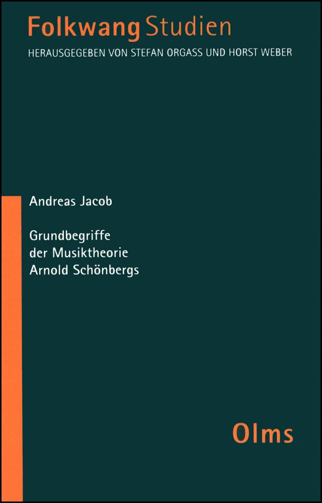 Grundbegriffe der Musiktheorie Arnold Schönbergs