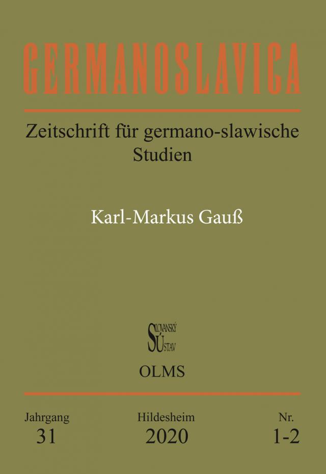 Germanoslavica. Zeitschrift für germano-slawische Studien