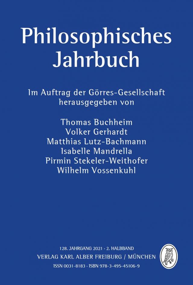 Philosophisches Jahrbuch  2/2021