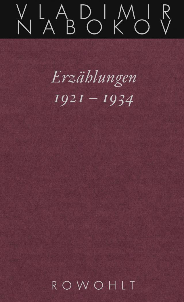 Erzählungen 1921 - 1934