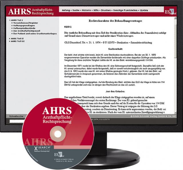 Arzthaftpflicht-Rechtsprechung digital / Arzthaftpflicht-Rechtsprechung I - bei Kombibezug Print und CD-ROM