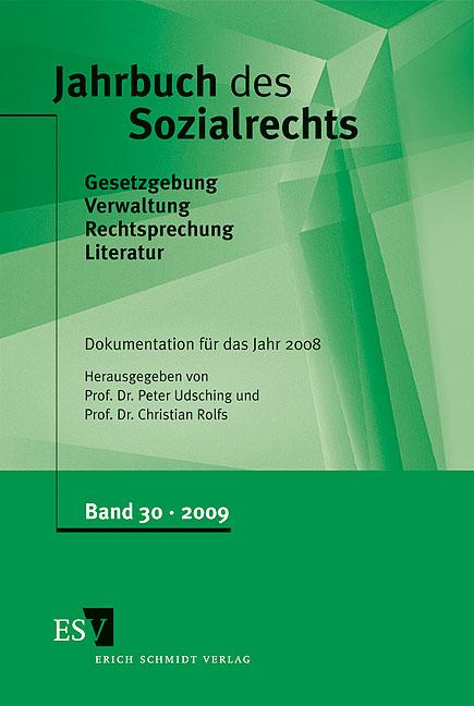 Jahrbuch des Sozialrechts / Jahrbuch des Sozialrechts Dokumentation für das Jahr 2008