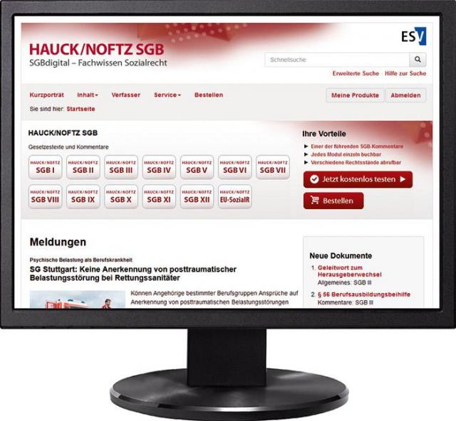 HAUCK/NOFTZ Modul SGB II: Grundsicherung für Arbeitsuchende - Jahresabonnement bei Kombibezug Print und Datenbank