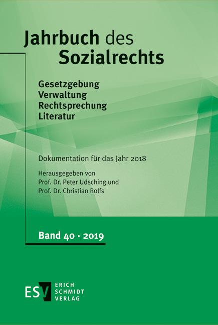 Jahrbuch des Sozialrechts / Jahrbuch des Sozialrechts Dokumentation für das Jahr 2018