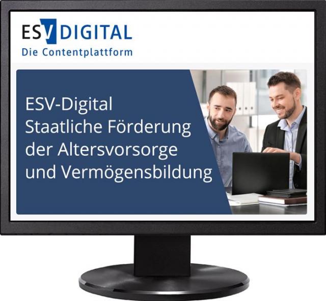ESV-Digital Staatliche Förderung der Altersvorsorge und Vermögensbildung - Jahresabonnement bei Kombibezug Print und Datenbank