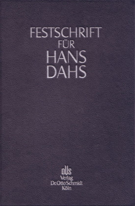 Festschrift für Hans Dahs
