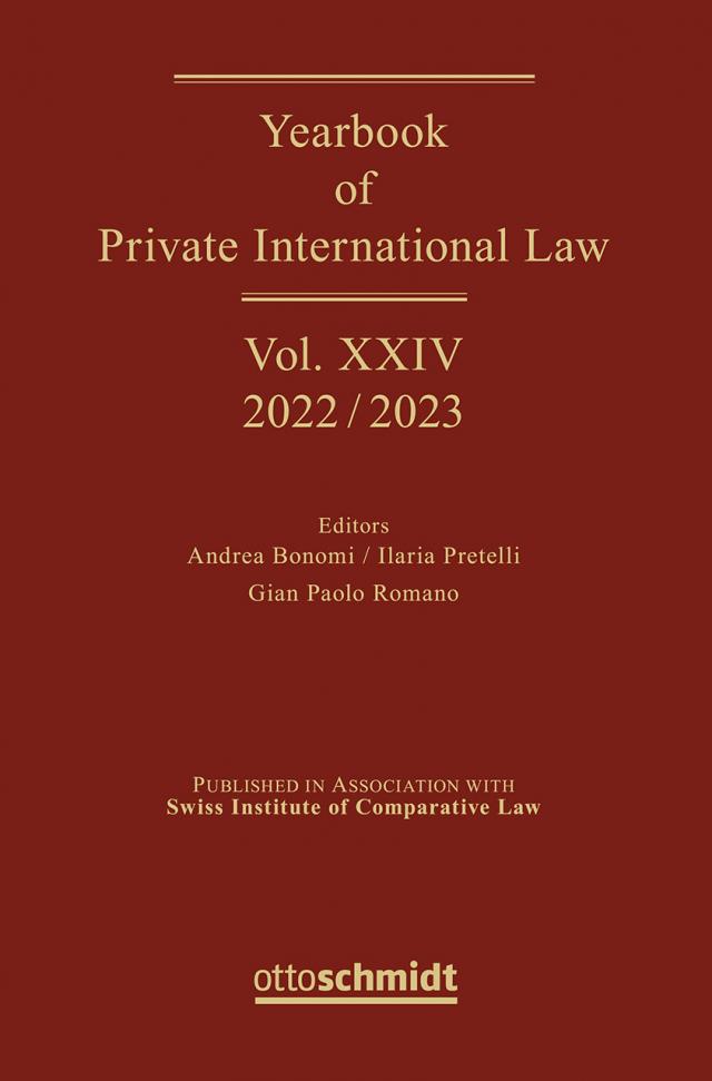 Yearbook of Private International Law Vol. XIV – 2022/2023