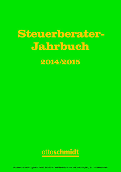 Steuerberater-Jahrbuch 2014/2015
