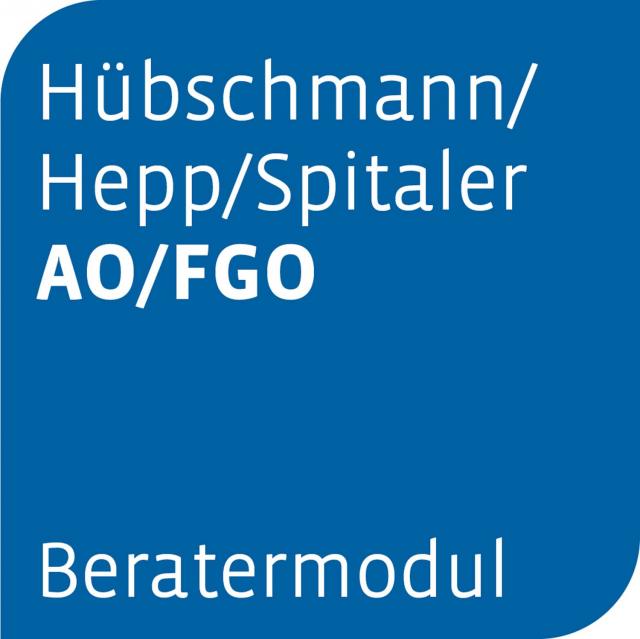 Beratermodul Hübschmann/Hepp/Spitaler AO FGO