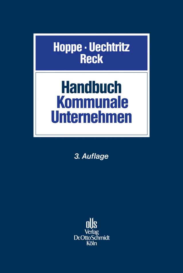 Handbuch Kommunale Unternehmen