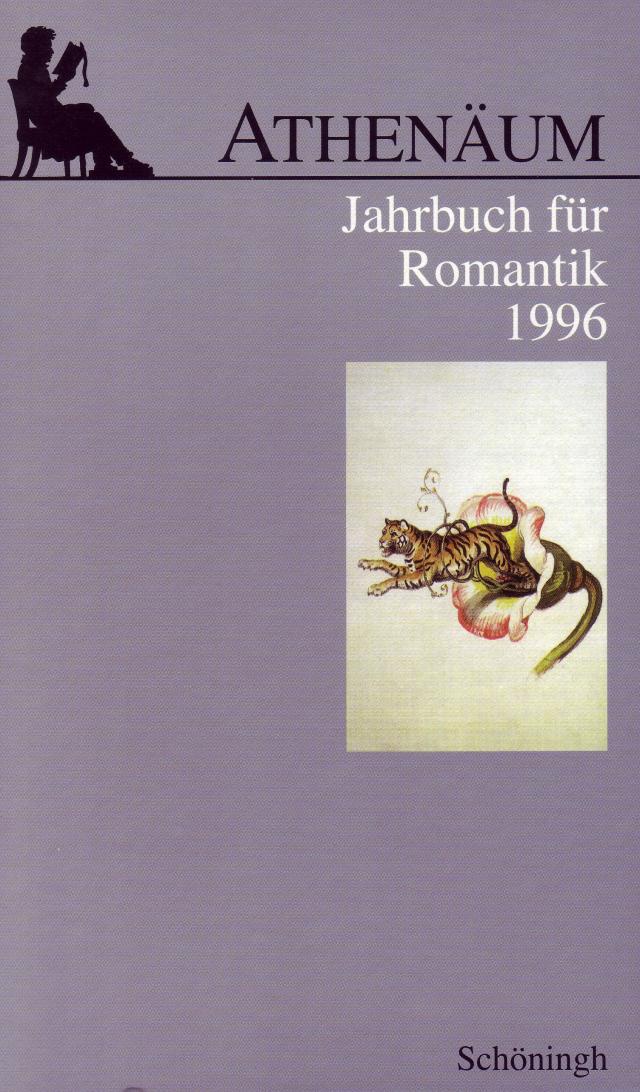 Athenäum - 6. Jahrgang 1996 - Jahrbuch für Romantik