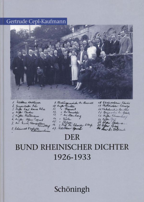 Der Bund Rheinischer Dichter 1926-1933
