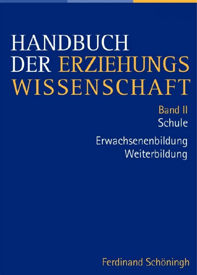 Handbuch der Erziehungswissenschaft
