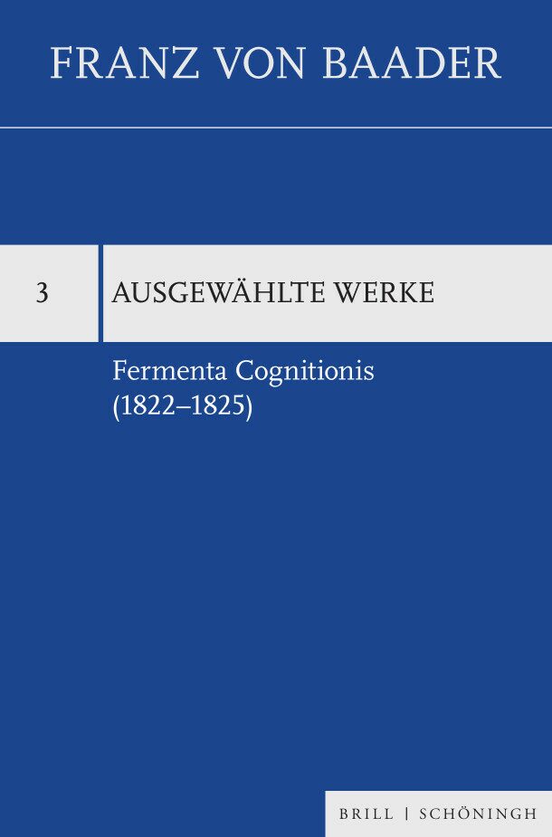 Fermenta Cognitionis (1822–1825)