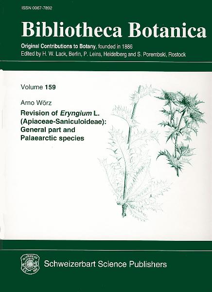 Revision of Eryngium L. (Apiaceae-Saniculoideae): General part and Palaearctic species