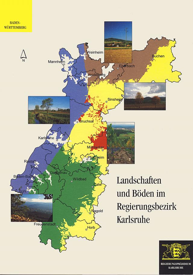 Landschaften und Böden im Regierungsbezirk Karlsruhe