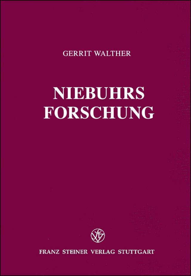 Niebuhrs Forschung