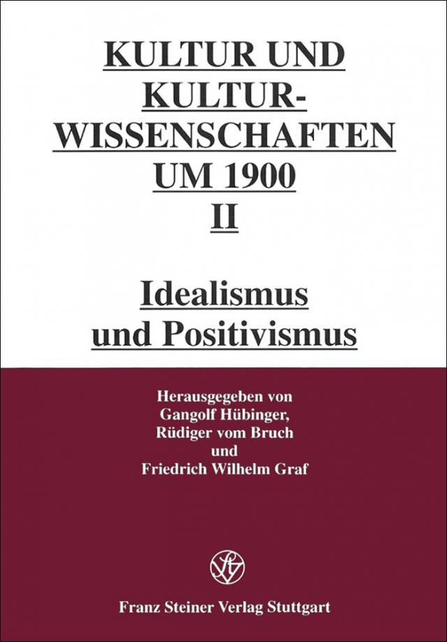 Kultur- und Kulturwissenschaften um 1900, Band II