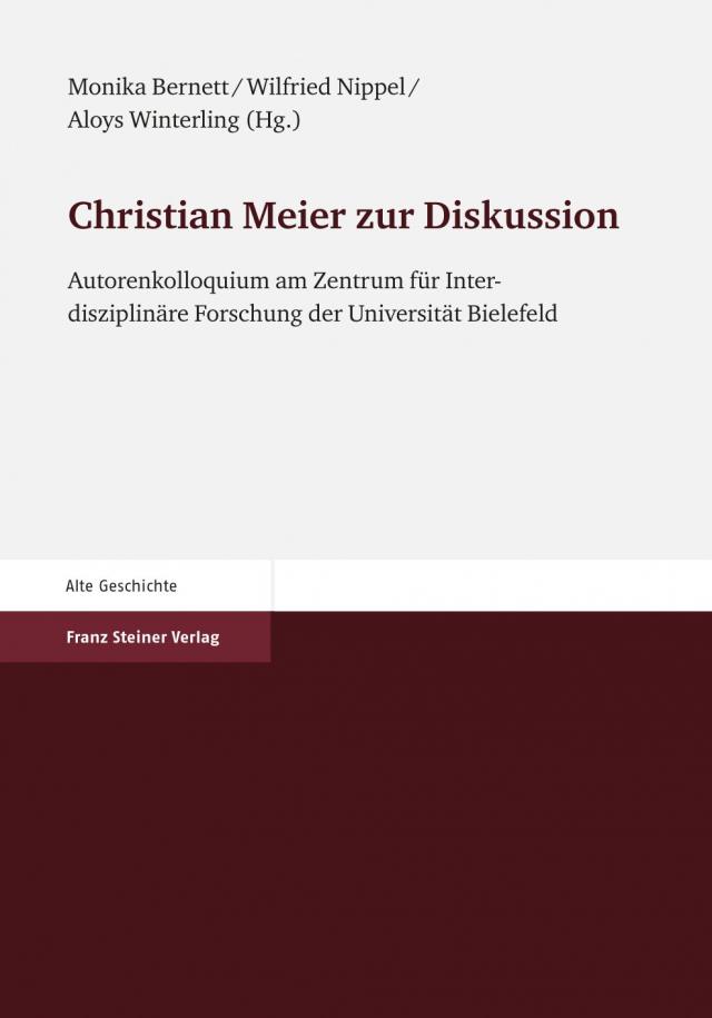 Christian Meier zur Diskussion