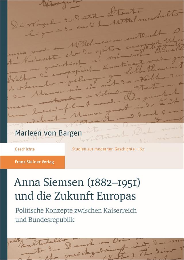 Anna Siemsen (1882-1951) und die Zukunft Europas