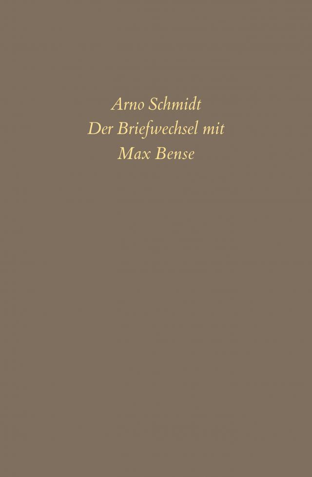 Bargfelder Ausgabe. Briefe von und an Arno Schmidt
