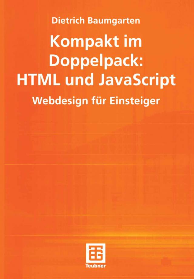 Kompakt im Doppelpack, HTML und JavaScript Webdesign für Einsteiger