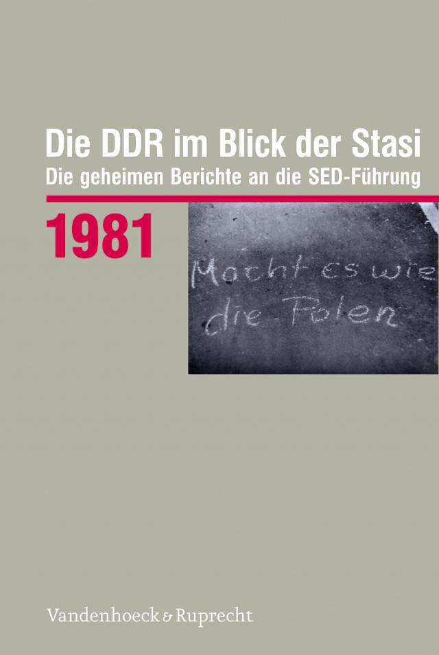 Die DDR im Blick der Stasi 1981, m. CD-ROM