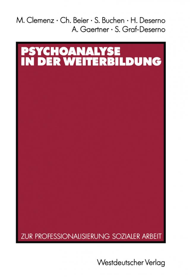 Psychoanalyse in der Weiterbildung