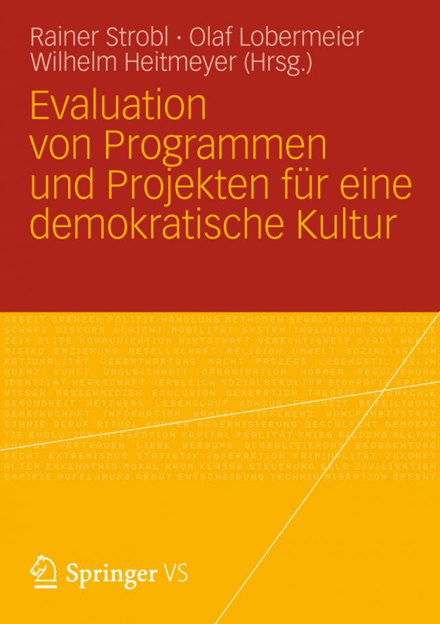 Evaluation von Programmen und Projekten für eine demokratische Kultur