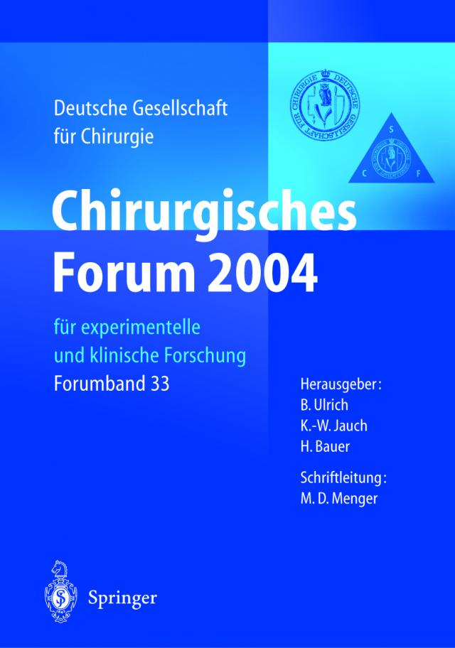 Chirurgisches Forum 2004