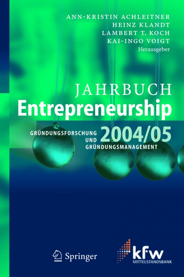 Jahrbuch Entrepreneurship 2004/05