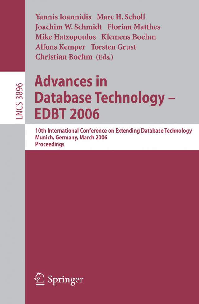 Advances in Database Technology - EDBT 2006