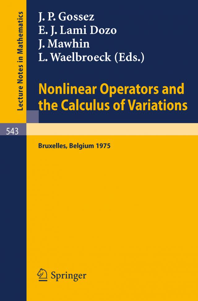 Nonlinear Operators and the Calculus of Variations