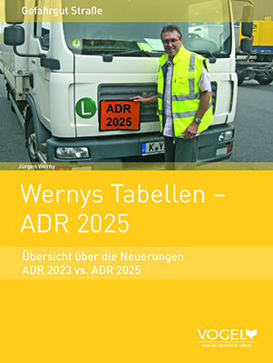 Wernys Tabellen – ADR 2025