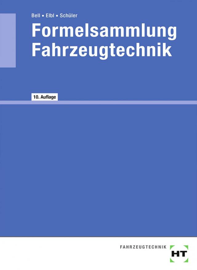 eBook inside: Buch und eBook Formelsammlung Fahrzeugtechnik