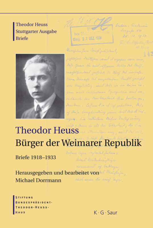 Theodor Heuss, Bürger der Weimarer Republik